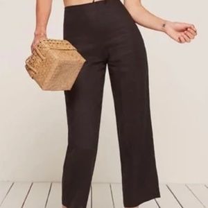 REFORMATION KOURTNEY LINEN PANTS